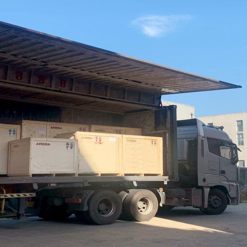 AIRERA entregó su primer lote de compresores de tornillo personalizados para una empresa Fortune 500 con 10 días de antelación.